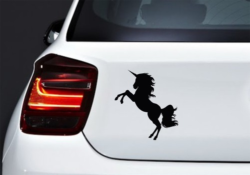 Calcomanía de vinilo unicornio coche portátil moto (ia) - Imagen 2 de 9