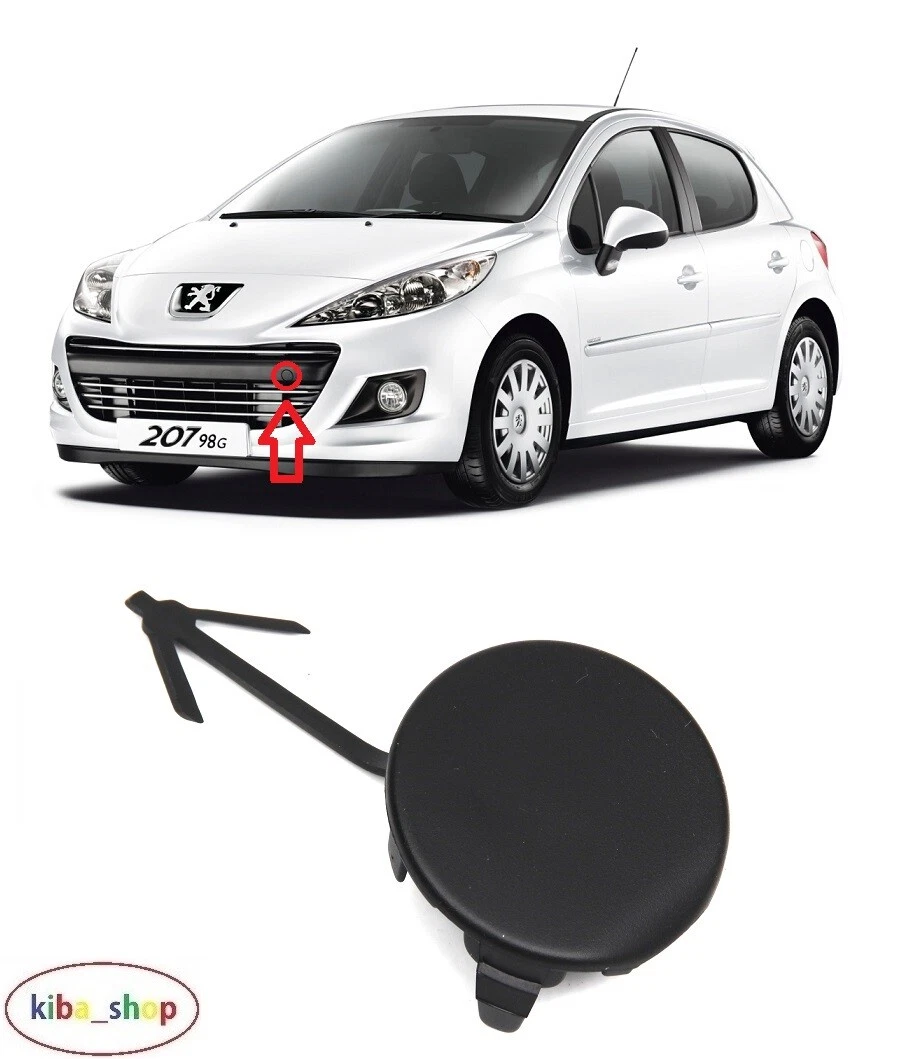 FOR PEUGEOT 207 2009 2013 FRONT TOW TOWING EYE HOOK COVER CAP MOULDING