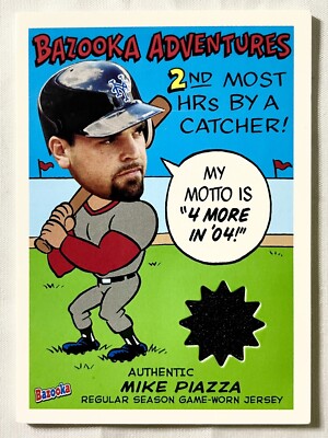 2004 Topps MIKE PIAZZA Bazooka Adventures Game Worn Uniform #BA-MP1 NY Mets