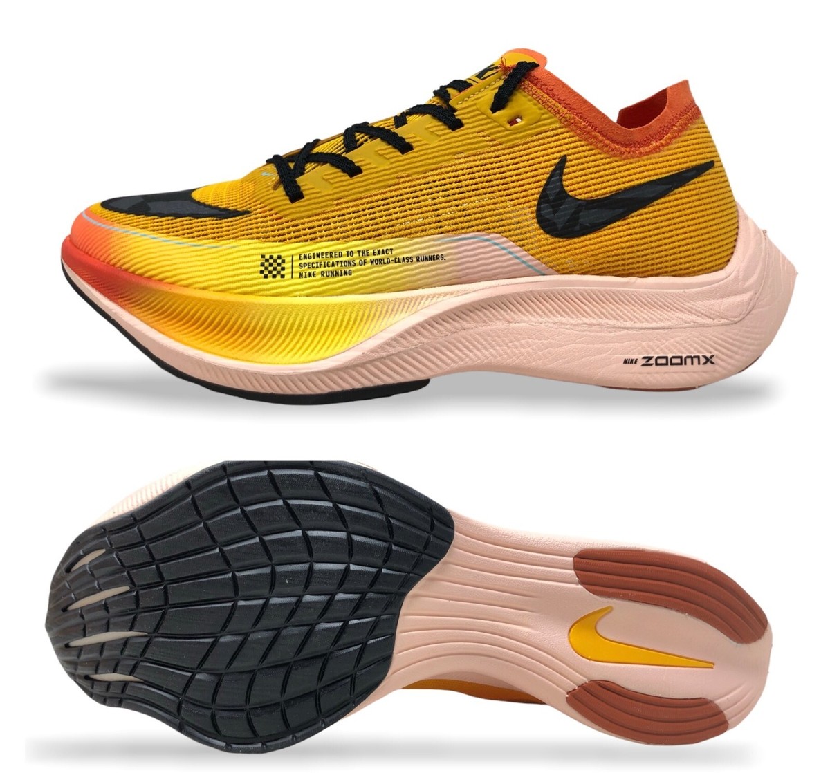 Nike ZoomX Vaporfly Next% 2 Men Running Sneakers Size 6 Gold