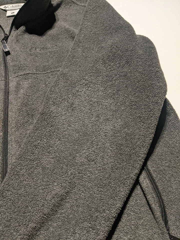 Columbia Men's Large Full Zip Fleece Shacket Jacket With Pockets - Image 3 of 4