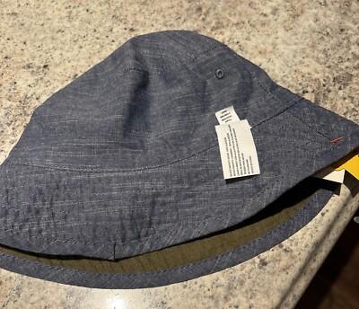Cat & Jack Toddler Sunhat Reversible One Size Fits Most Denim & Olive