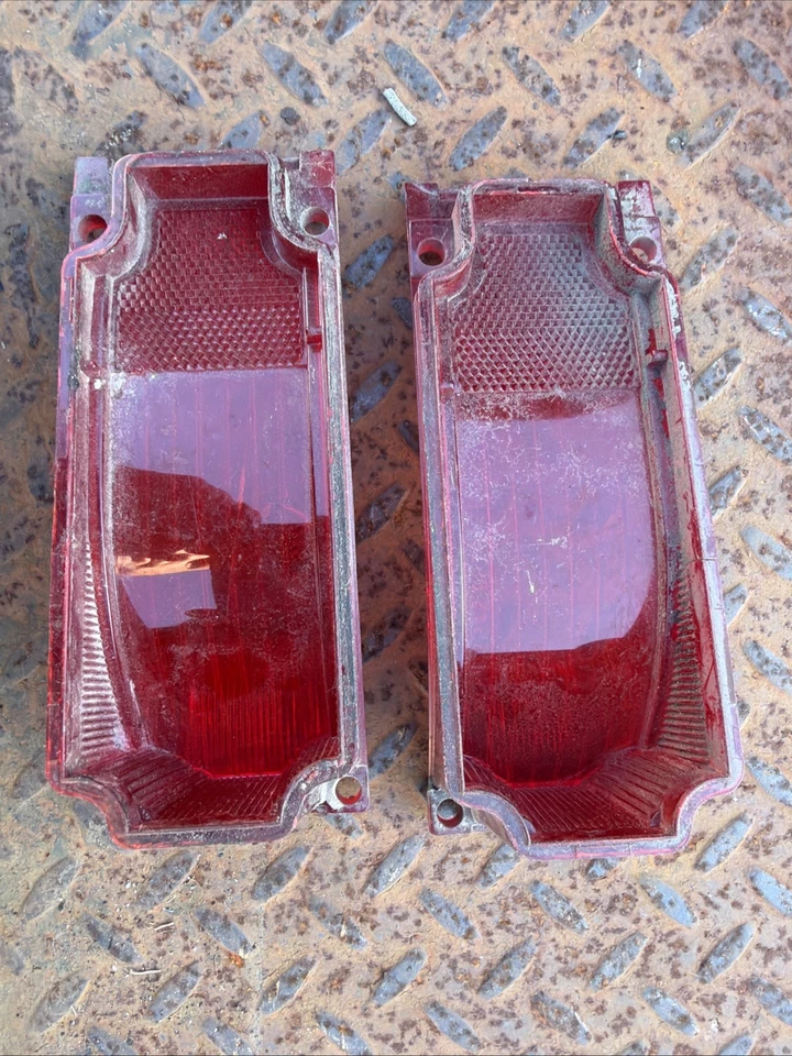 1966 66 Chevy Chevelle Tail Light Lamp Lens Pair  - Image 4 of 4