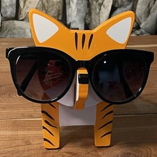 Fossil Vintage Oversized Designer Sunglasses Black Frame Only 51-19-140