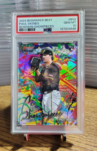 2024 BOWMAN'S BEST BOWMAN PAUL SKENES RC SHOWPIECES ROOKIE PSA 10 PIRATES C1626