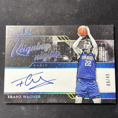 2023-24 Panini Noir Franz Wagner Reigning Nights Auto /49 Magic