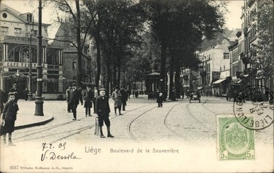 Ak Lüttich Lüttich Wallonien, Boulevard de la Sauveniere - 3903785