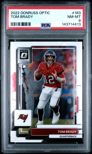 2022 PANINI DONRUSS OPTIC #183 TOM BRADY PSA 8