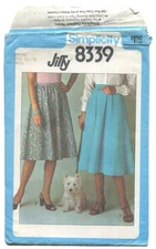 SIMPLICITY 8339 Misses' Skirt in 2 Lengths SZ 10-12 UNCUT 1977