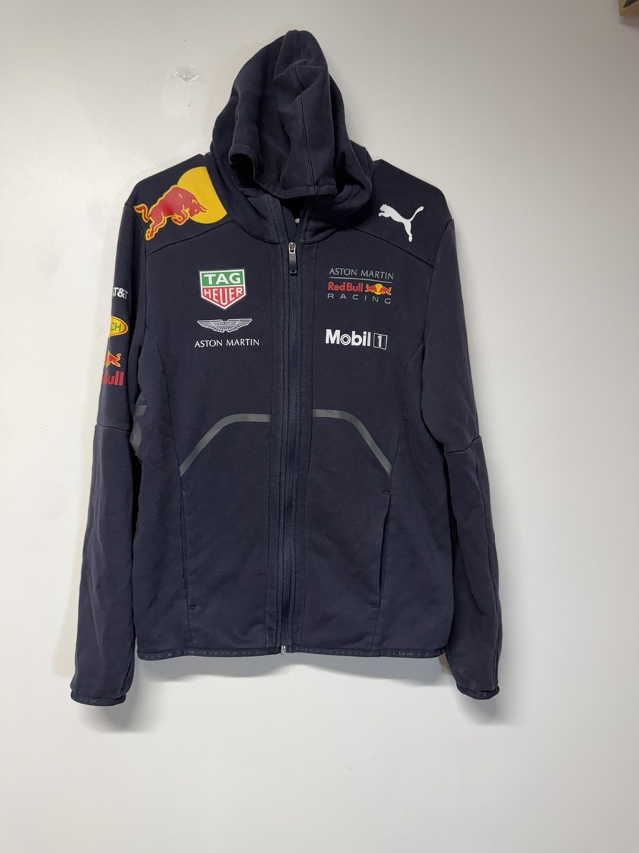 Puma Red Bull Racing Motorsport F1 Formula One 1 mens Hoodie Zip