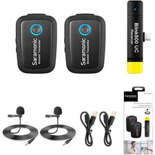 Saramonic 2.4 GHz 2-Person Wireless Clip-On Mic Sys USB-C Receiver BLINK500B6 