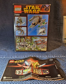 2005 RETIRED LEGO 7250 Star Wars Clone Scout Walker Complete! w/ Box, Manual