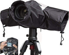 Waterproof Camera Rain Cover Soft Black Camera Rain Lens Covers | Professional C