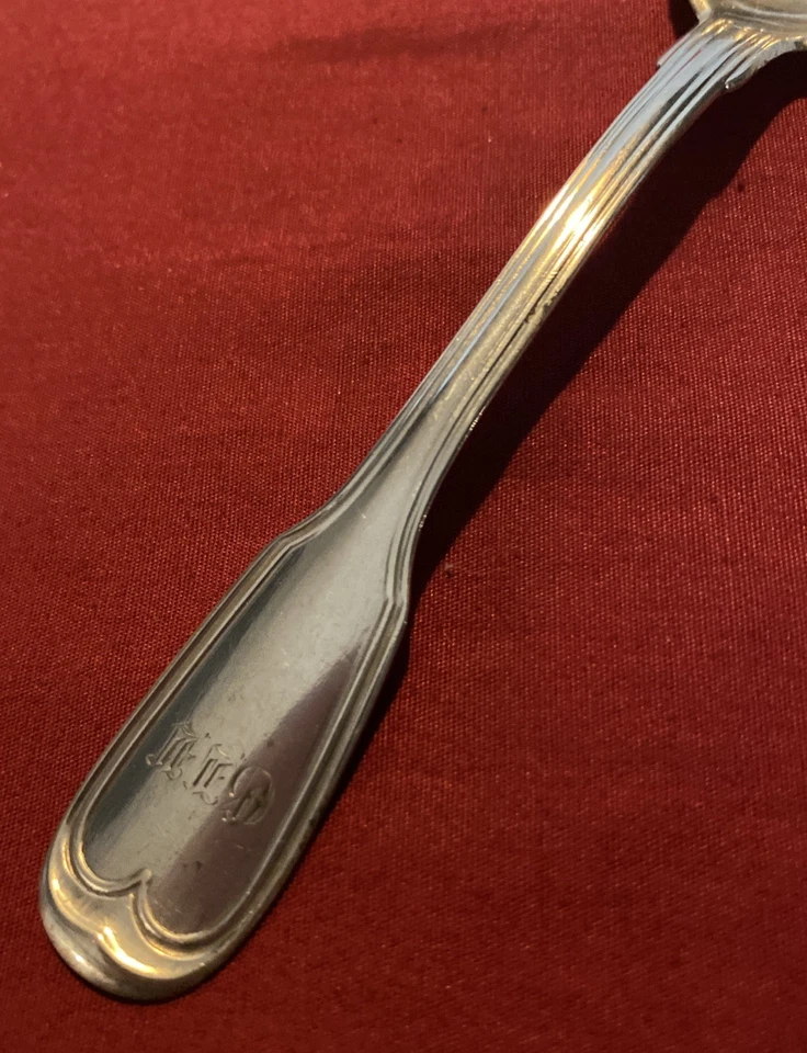 Antique Silver Plated Fiddle Thread Grapefruit Spoon By Wilkens c.1880’s - Image 2 of 4