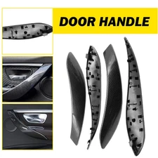 4PCS Carbon Fiber Style Interior Door Pull Handle Cover For BMW 3 Series F30 F31