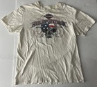 Vintage Harley Davidson Gruene "Skull" Graphic T Shirt White Men's Size Large 