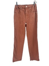 HUDSON Remi High Rise Straight Leg Jeans 26 Bronzed Stretch
