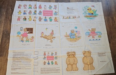 Cranston Soft Book Fabric Panel When I Grow Up I Want To Be Teddy Bear Cut N Sew