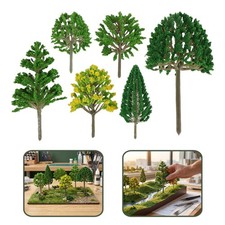 30pcs Diorama Supplies Model Trees - 4 to 6 Inches Mini Fake Plants for Crafts