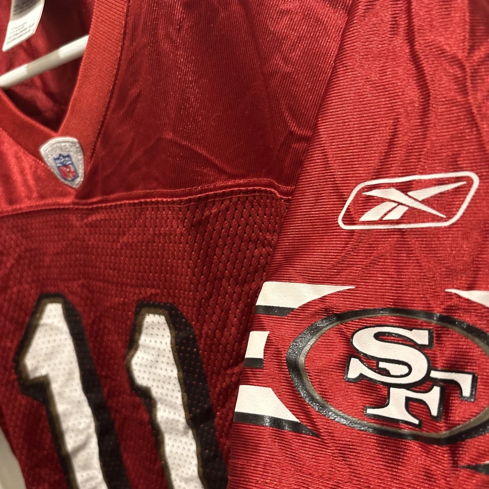 San Francisco 49ers Jersey Mens XL YOUTH Red NFL Football Reebok Alex Smith #11 - Image 4 of 4