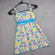 Vintage Bubly Sundress Girls 6 Blue Hippie Photoshot Special Occasion Pastel
