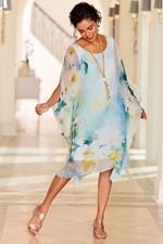 Soft Surroundings Icon Morlaix Silk Dress 5 Colors & All Size