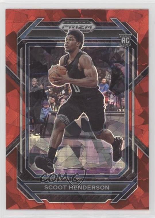 2023-24 Panini Prizm Draft Picks Red Ice Prizm Scoot Henderson #24 1bu3