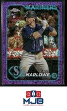 2024 Topps Chrome Cade Marlowe Purple Speckle Refractors #/299 Rookie #266