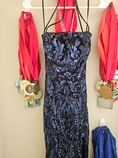 Dress Homecoming or Prom Blue/ black Xs