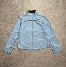 Vintage Nike Women s Light Blue Zip Jacket Windbreaker Track Style
