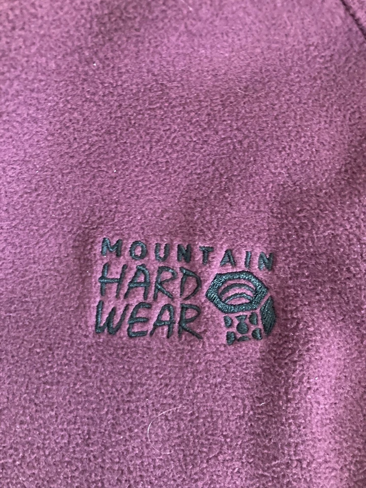 Pulôver de lã feminino Mountain Hardware grande ameixa/roxo 1/4 zíper externo - Imagem 4 de 4