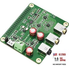HiFi DAC Pro Hat with ES9038Q2M Chip for Raspberry Pi 5/4/3B /3B/Zero - High