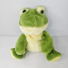 Kellytoys Green Frog Plush Hand Puppet Pretending Play Cute Stuffed Animal Toy