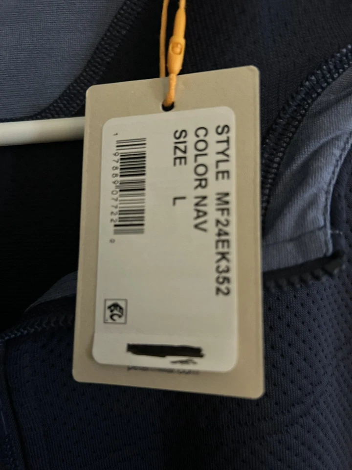 Chaqueta con Capucha Peter Millar Azul Marino Orion Nueva con Etiquetas Para Hombre L MF24EK352 Foto 3 de 4