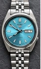Seiko 5 Automatic Mens Vintage Wrist Watch Day Date Stainless Steel Japan