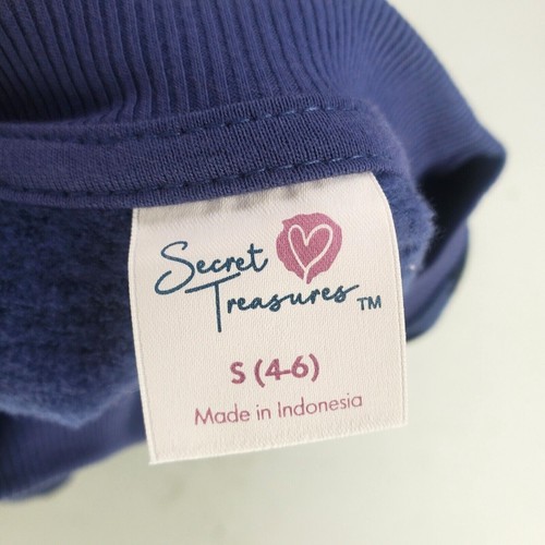 Secret Treasures Women's Sleepwear Top sz Small Purple Animal Print Round Neck - Picture 7 of 9