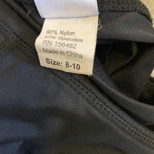 Danz N Motion Girl’s 8 - 10 Years Black Leggings With Mesh Details - Picture 7 of 7