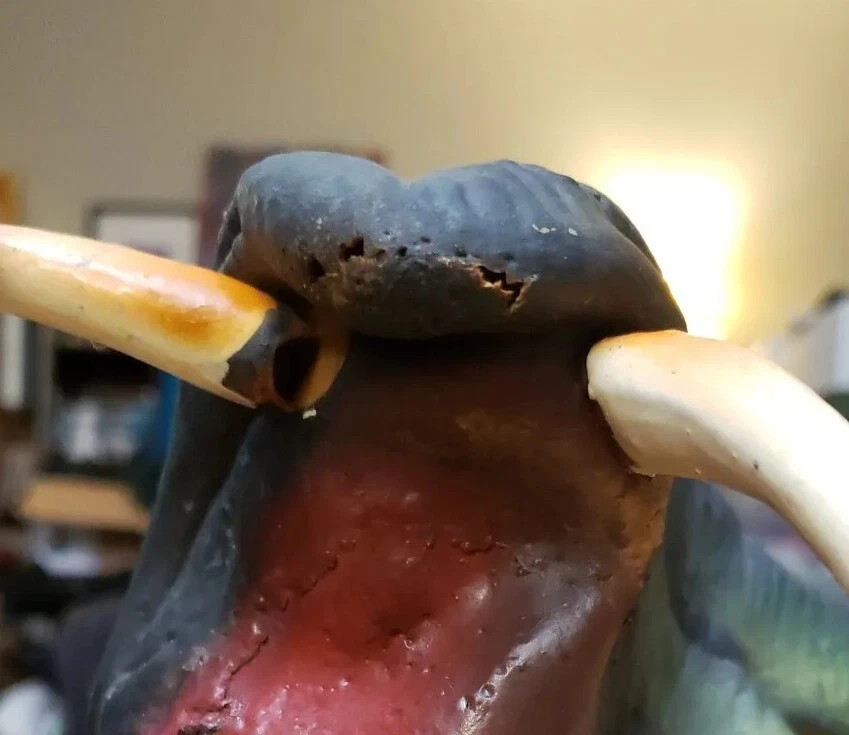 Halloween Mask Reptile Monster Vintage Paper Magic Group Creature Fangs Adult - Image 4 of 4