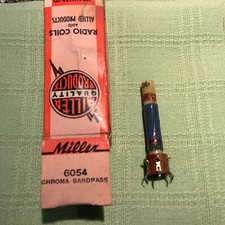 Miller 6054 tv chroma bandpass coil unshielded for pc 3.58 mhz