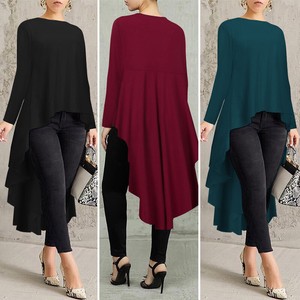 high low black blouse