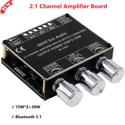 XINYI Sini Audio 2.1CH Amplifier Board 15W*2+30W Bluetooth 5.1 Amp XY-E30H