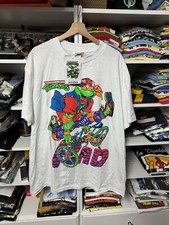 Vintage 1990 TMNT Promo Tee Teenage Mutant Ninja Turtles Michelangelo Rad NEW