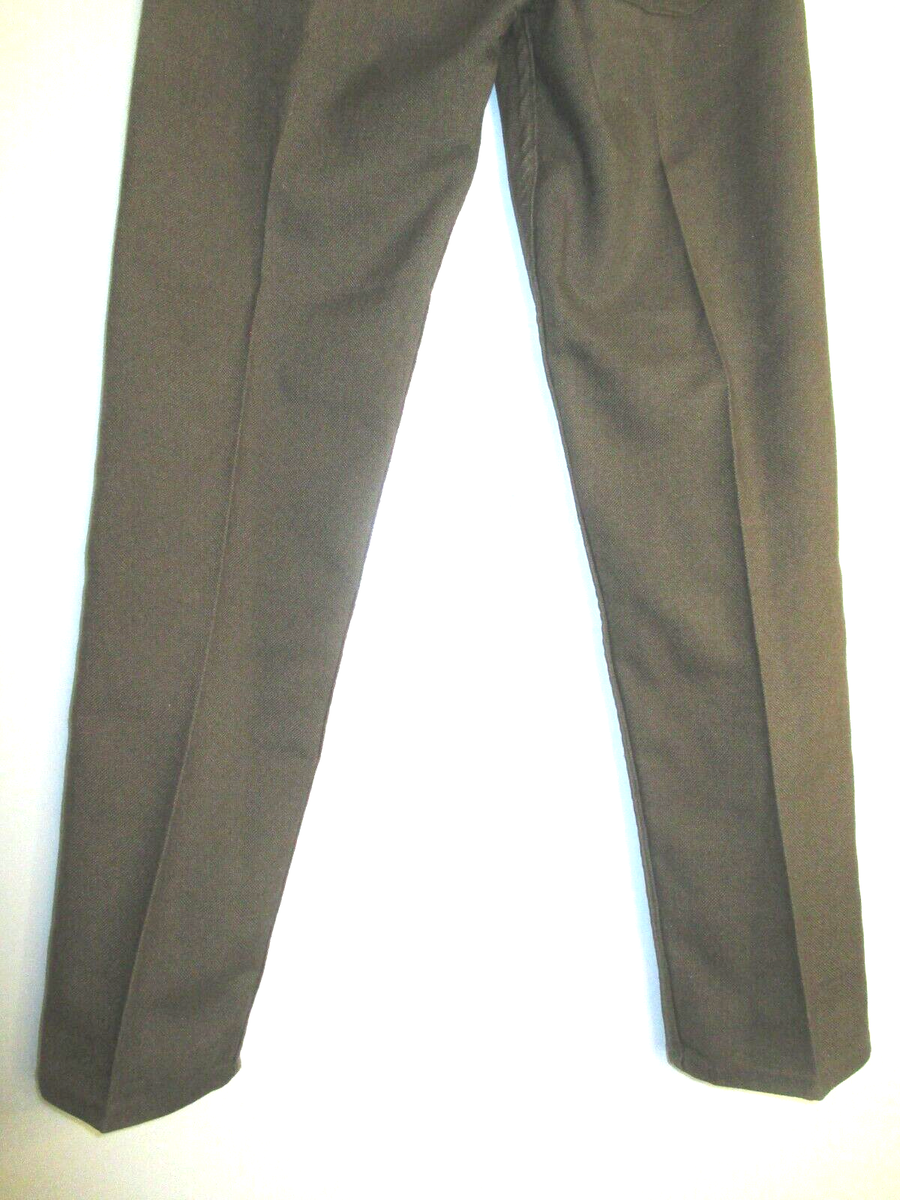 Levis Big”E” Brown Sta Prest VTG 70's Black Gold Tab Talon Levis Big”E” Brown Sta Prest VTG 70's Black Gold Tab Talon