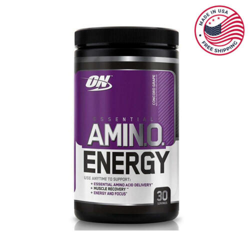 Optimum Nutrition Essential Amino Energy Concord Grape 30 Servings, 9.5 oz - Picture 1 of 1