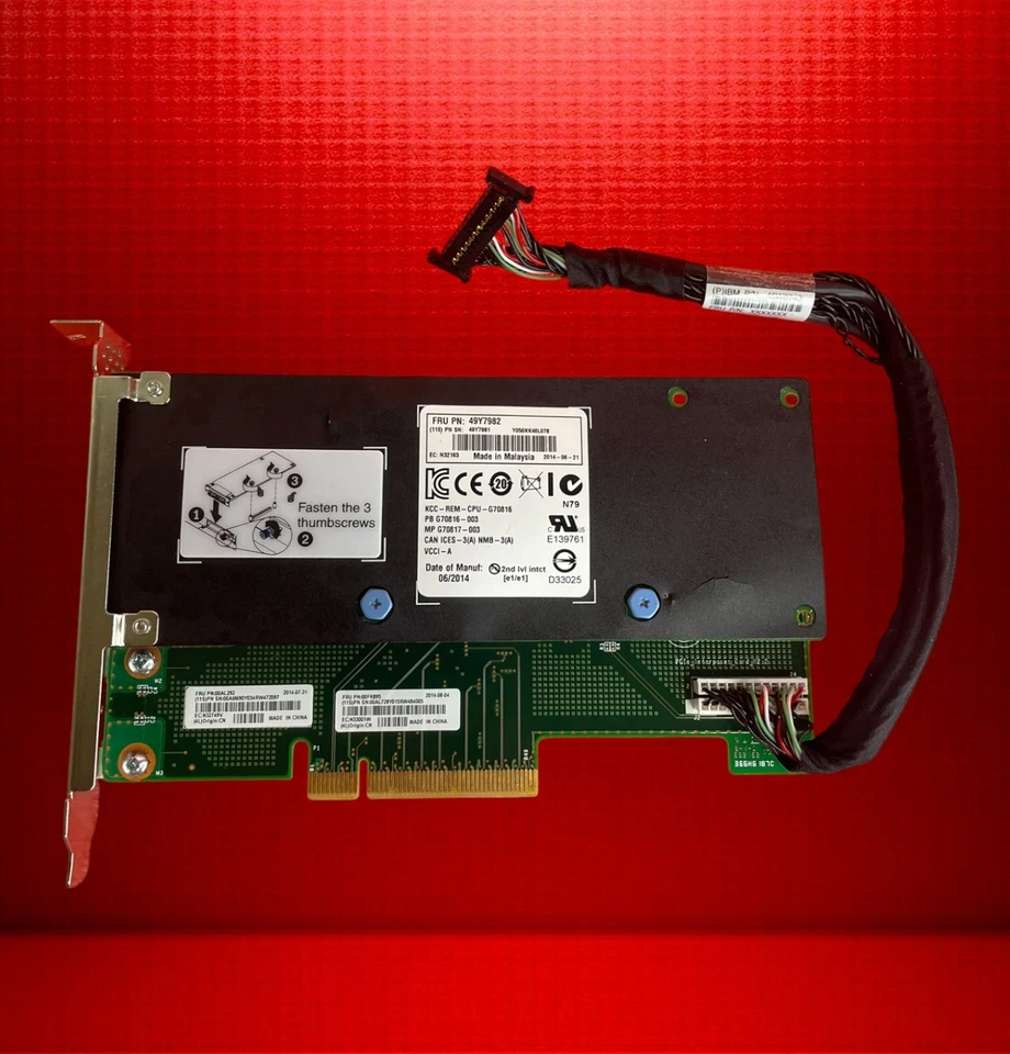 IBM Intel X520-DA2 49Y7982 10Gb SFP+ Dual Port PCIe NIC Adapter w/ Brackets - Image 4 of 4