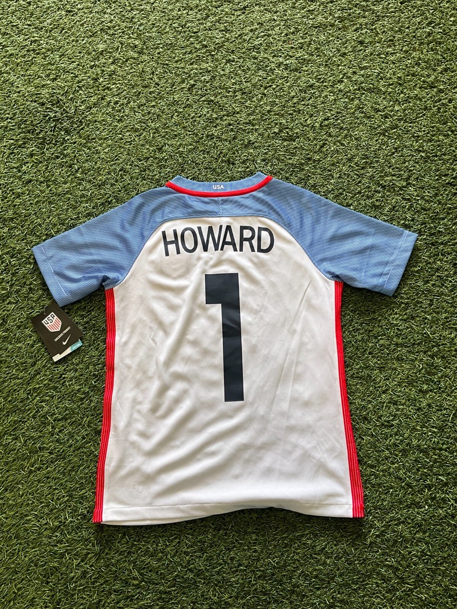 Nike USA Youth Home Jersey 16/17 Legend Howard #1 - White/Blue | eBay