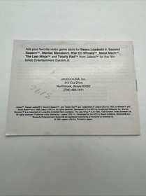 Nintendo NES Whomp 'Em Manual ONLY Instruction Booklet Authentic. Fast Ship