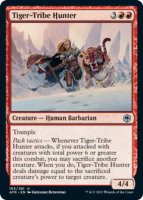 Tiger-Tribe Hunter - Foil x1 - Adventures in the Forgotten Realms - NM-Mint, Eng