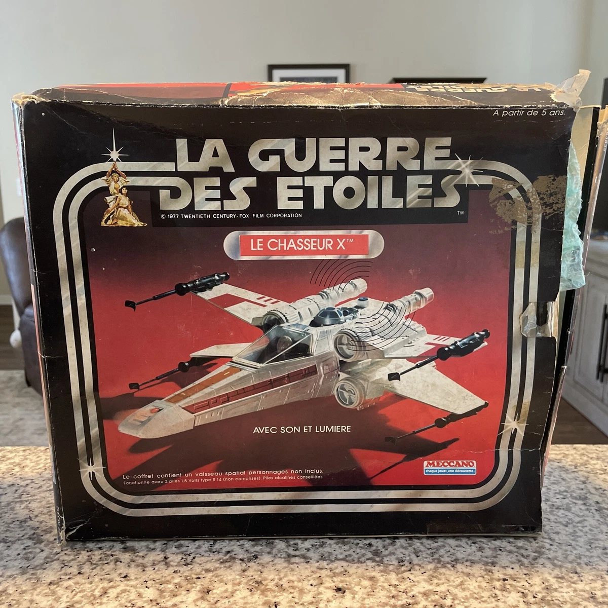 Vintage MECCANO French 1978 X Wing Fighter Box Only 100