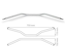 SUPERBIKE - Typ BMW Heizgriffe : Eloxal-Farben - silber